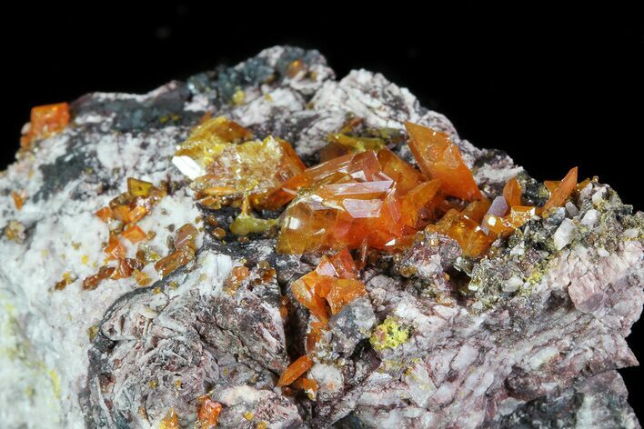 Wulfenite Crystal Cluster - Rowley Mine, AZ #76853